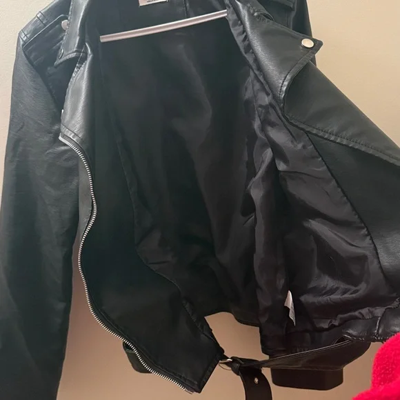 Black Polyurethane Jacket - Picture 9 of 12